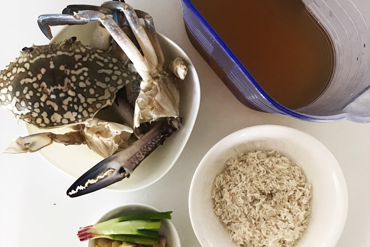 Nguyên liệu nấu cháo ghẹ